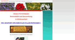 Desktop Screenshot of ferienhaus-sonnenbuehl.de